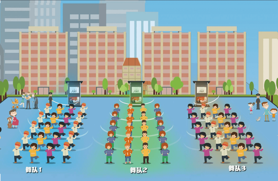 廣場舞定向音響，定向發(fā)聲，音區(qū)獨立