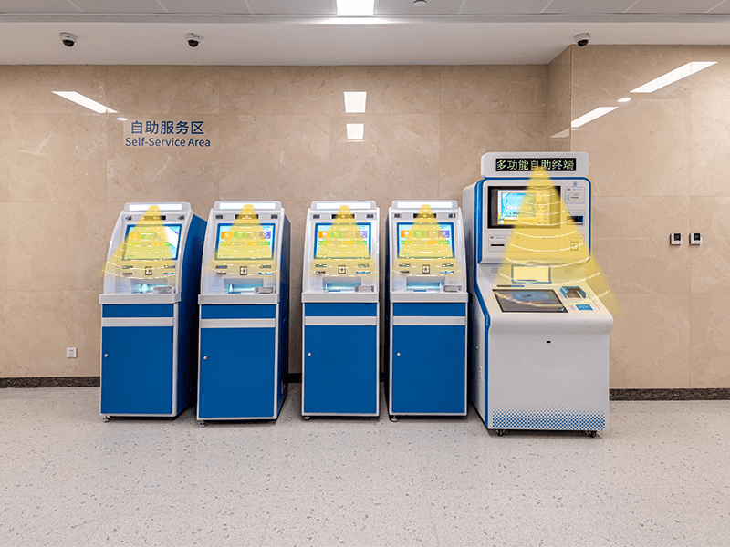 醫(yī)院自助終端定向發(fā)聲示意圖